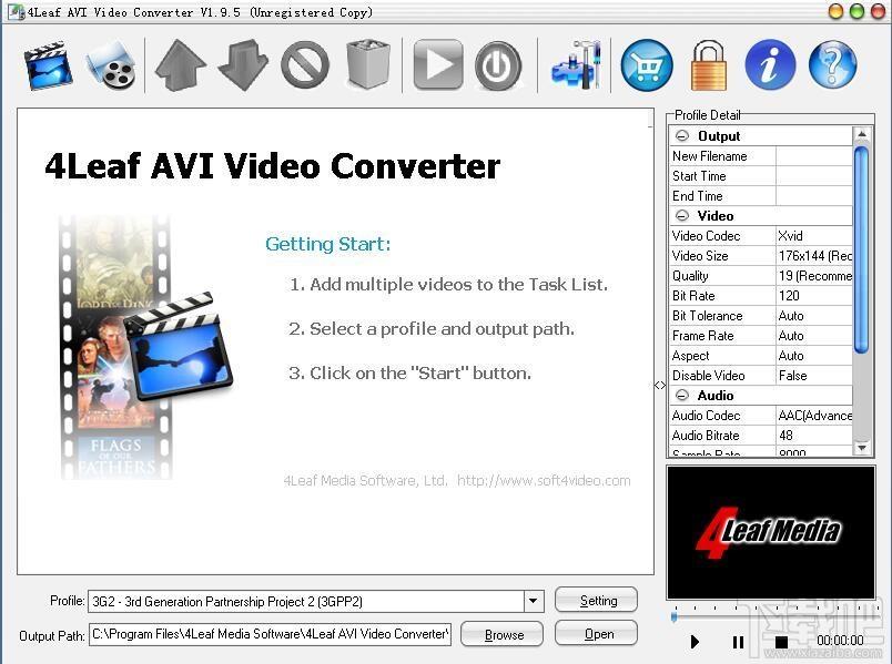4Leaf AVI Video Converter,avi格式转换,avi转换
